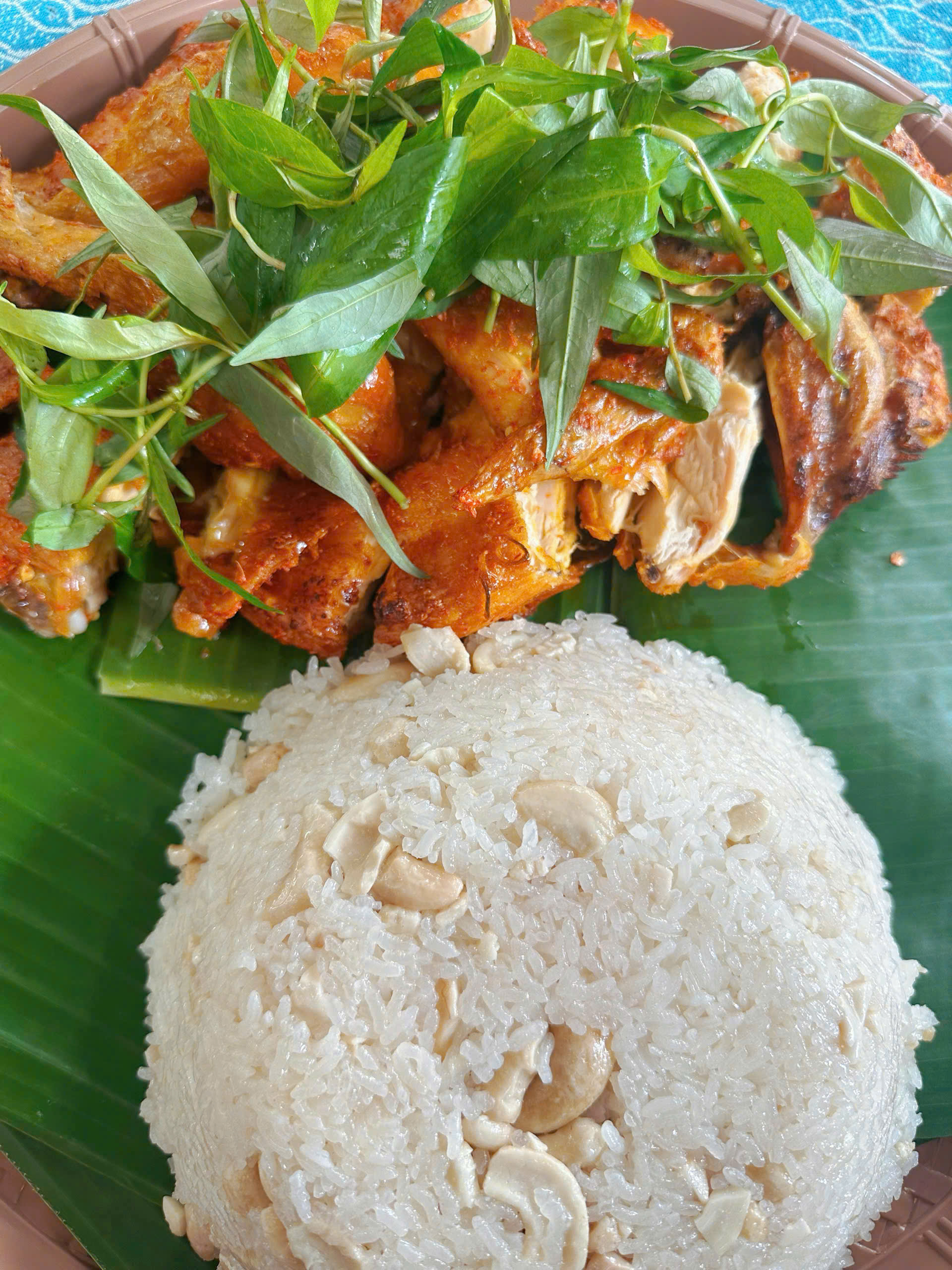 Gà Nướng - Xôi Hạt Điều